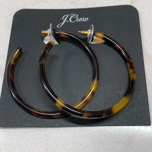 J CREW 🤎💛 tortoise shell hoop earrings NEW!